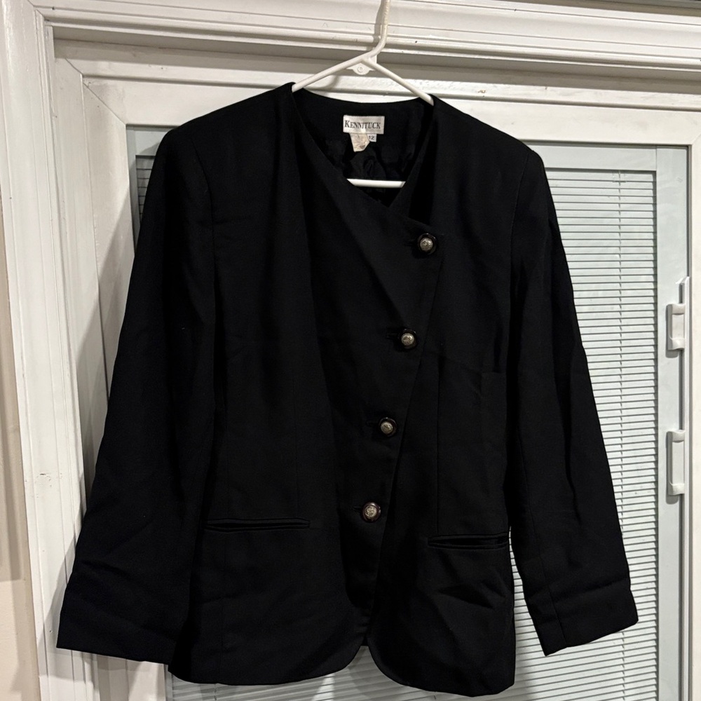 Elegant Black Blazer vintage by Kennituck